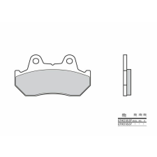 BREMBO Street szénszálas-kerámia fékbetétek - 07HO1807 egyéb motorkerékpár alkatrész