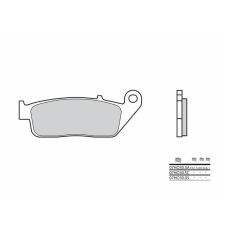 BREMBO Street Szénszálas-Kerámia Fékbetétek - 07HO3005 egyéb motorkerékpár alkatrész