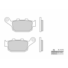 BREMBO Street Szénszálas-Kerámia Fékbetétek - 07HO53CC egyéb motorkerékpár alkatrész