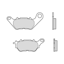 BREMBO Street szénszálas-kerámia fékbetétek - 07YA53CC egyéb motorkerékpár alkatrész