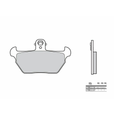  BREMBO Street Szinterelt Fémbetétes Fékbetétek - 07BB22SA egyéb motorkerékpár alkatrész