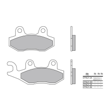 BREMBO Street Szinterelt Fémbetétes Fékbetétek - 07YA21LA egyéb motorkerékpár alkatrész