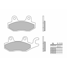 BREMBO Street Szinterelt Fémbetétes Fékbetétek - 07YA22SA egyéb motorkerékpár alkatrész