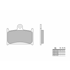 BREMBO Street Szintermetál Fékbetétek - 07SU14SA egyéb motorkerékpár alkatrész