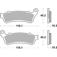 BREMBO szinterezett fékbetét - 07HO66SP BREMBO Futómű és fék alkatrész Fékbetét (tárcsafék) egyéb motorkerékpár alkatrész