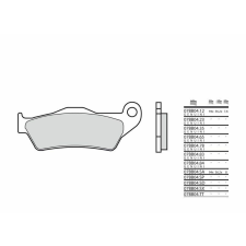 BREMBO utcai szinterelt fékbetétek - 07BB04SP egyéb motorkerékpár alkatrész
