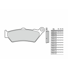 BREMBO utcai szinterelt fémbetétek - 07BB03SP egyéb motorkerékpár alkatrész