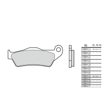 BREMBO utcai szinterelt fémbetétek - 07BB04LA egyéb motorkerékpár alkatrész