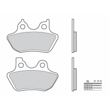 BREMBO utcai szinterelt fémbetétek - 07HD16SA egyéb motorkerékpár alkatrész