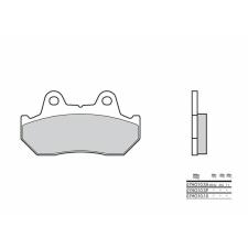 BREMBO utcai szinterelt fémbetétek - 07HO10SA egyéb motorkerékpár alkatrész