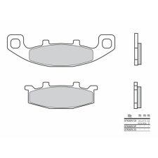 BREMBO utcai szinterelt fémbetétek - 07KA09SP egyéb motorkerékpár alkatrész