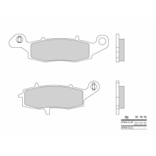 BREMBO utcai szinterelt fémbetétek - 07KA15SP egyéb motorkerékpár alkatrész