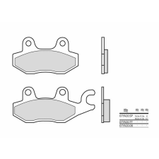 BREMBO utcai szinterelt fémbetétek - 07YA20SP egyéb motorkerékpár alkatrész
