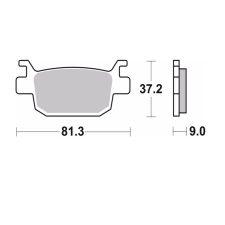 BREMBO utcai szinterezett fém fékbetétek - 07GR93SP BREMBO Futómű és fék alkatrész Fékbetét (tárcsafék) egyéb motorkerékpár alkatrész