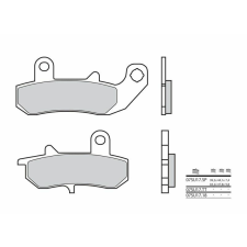 BREMBO utcai szintermetál fékbetétek - 07SU17SP egyéb motorkerékpár alkatrész