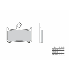 BREMBO Verseny Carbon-Kerámia Fékbetétek - 07HO28RC egyéb motorkerékpár alkatrész