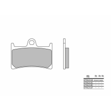BREMBO Verseny Carbon Kerámia Fékbetétek - 07YA23RC egyéb motorkerékpár alkatrész