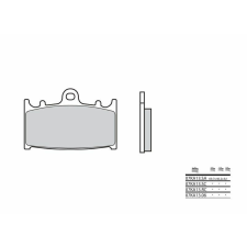 BREMBO versenykarbon-kerámia fékbetétek - 07KA13RC egyéb motorkerékpár alkatrész