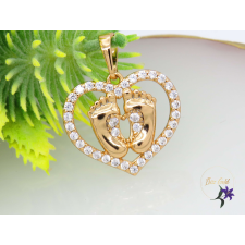  Briana antiallergén medál baba talpacskák -18K medál