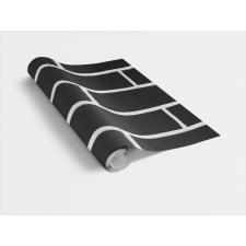 BRICK BLACK / fekete tégla 45cm x 15m öntapadós tapéta tapéta, díszléc és más dekoráció