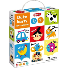 Bright Junior Media Nagyméretű Kontrasztkártyák 6 és 9 Hónapos Gyermekek Számára + (501231) oktatójáték