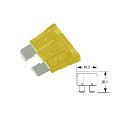 Bright Ride Biztosíték normál késes 20A (sárga) autóalkatrész