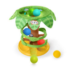 Bright Starts Tropical Twirl Zenélő golyópálya 6hó+ készségfejlesztő