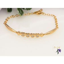  Brigitta antiallergén szíves karkötő-18k karkötő