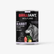Brill Wolfland nyúl brokkolival és quinoaval 400g kutyaeledel