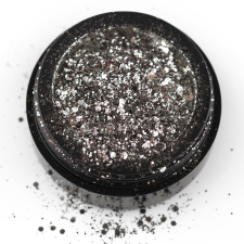 BrillBird - FLITTER - DARK SILVER@ körömdíszítő