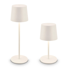 Brilo akkus LED-es asztali lámpa Bota antik fehér 11 cm átmérő világítás