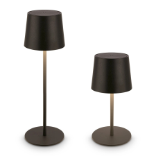 Brilo akkus LED-es asztali lámpa Bota fekete 11 cm átmérő világítás