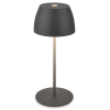  Brilo Serina Mini LED-es akkus asztali lámpa Antracit 20 cm x 8 cm