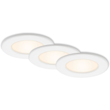 Brilo Thin süllyesztett LED-es lámpa 3 darabos készlet fehér világítás