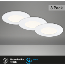 Briloner süllyesztett LED-es lámpa 3 darabos készlet fehér Ma: 3 cm átmérő: 8,5 világítás