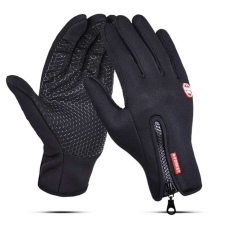 Bringamax kesztyű GL Long 200 L méret hosszúujjú téli fekete bmglove0005 kerékpáros kesztyű