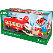 BRIO 33886 Teherszállító helikopter autópálya és játékautó