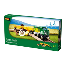 BRIO Farm vonat 2 vagonnal 33404 Brio autópálya és játékautó