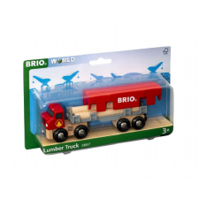 BRIO Fűrészáru szállító teherautó (33657) autópálya és játékautó