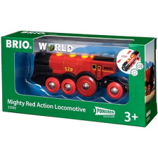 BRIO Nagy villamos mozdony piros lámpák kisvasút