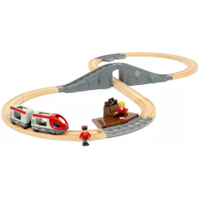 BRIO World 22 részes Kezdő vonatszett autópálya és játékautó