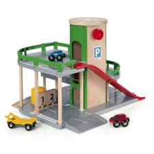 BRIO World 33204 Emeletes parkoló garázs felvonóval kisvasút