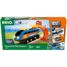 BRIO World 33971 SMART TECH SOUND kisvasút lokomotív autópálya és játékautó