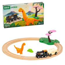 BRIO World Dinoszauruszos vonat készlet - Színes autópálya és játékautó