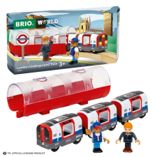 BRIO World Londoni metró fényekkel és hangokkal - Piros/Fehér kisvasút