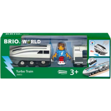 BRIO World Turbó mozdony autópálya és játékautó