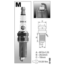 BRISK zapalovací svíčka MR12YS-9 řada Silver Racing autóalkatrész