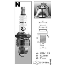 BRISK zapalovací svíčka NR14S řada Silver autóalkatrész