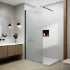  Bristol Walk-in .||. Black zuhanyfal, savmart, matt üveggel 140, 200cm, 6mm, NANO