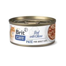 Brit Brit Care Cat Paté Beef with Olives 24 x 70 g macskaeledel
